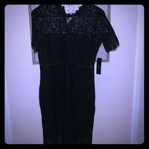 Black lace dress